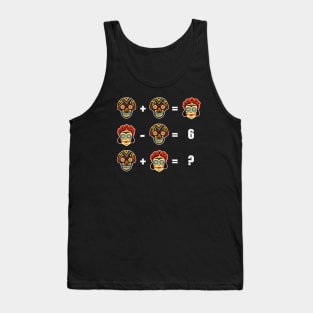 Math Games Mexican Skulls Tank Top